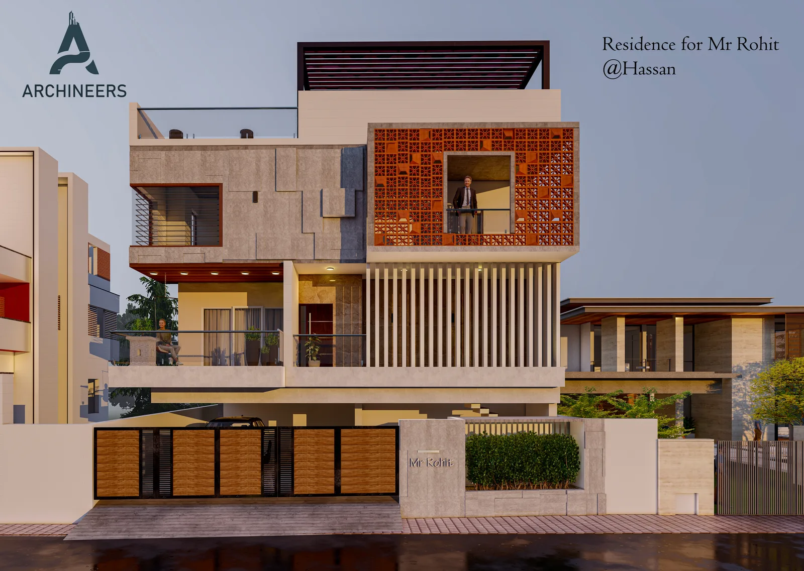 ARCHINEERS residential structural and architectural elevation