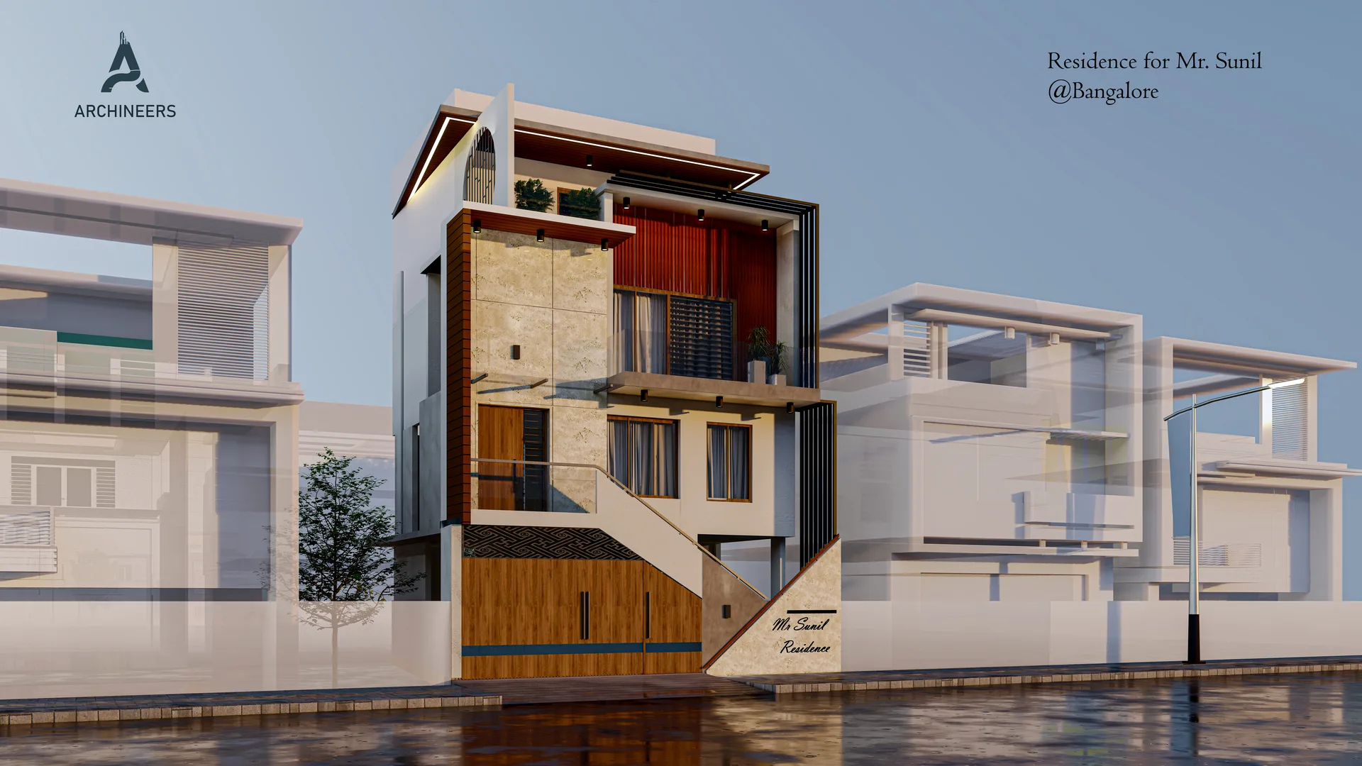 ARCHINEERS Sunil Residence design package visualisation
